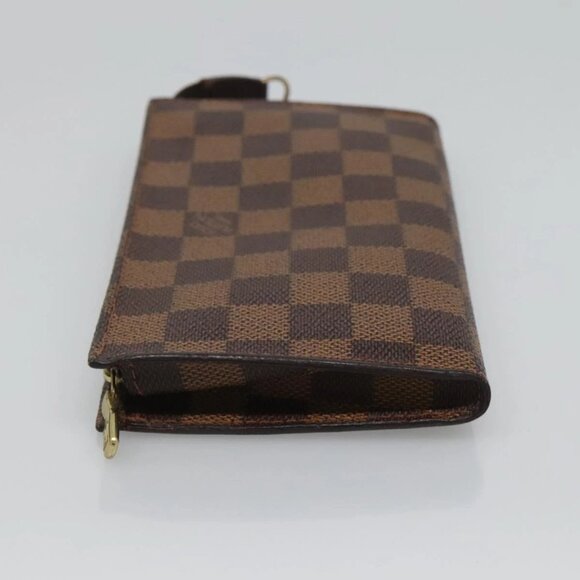 LOUIS VUITTON Damier Ebene Marais Pouch LV Auth - Picture 10 of 14